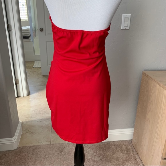A’gaci large red mini strapless dress - Picture 3 of 5